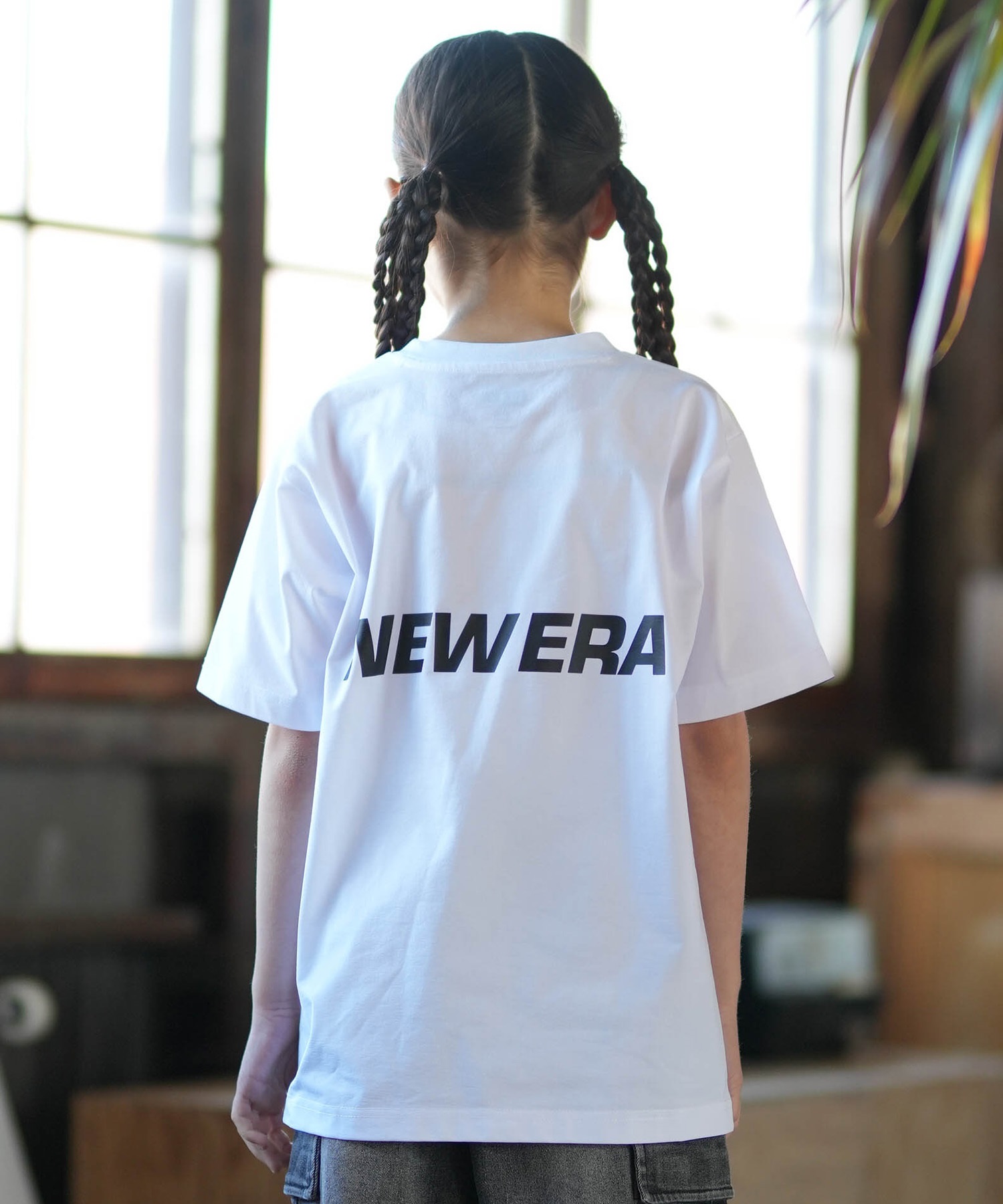 NEW ERA ニューエラ 半袖 Tシャツ キッズ ジュニア 子供 シンプル OD