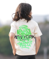 NEW ERA ニューエラ 半袖 Tシャツ キッズ ジュニア 子供 YTH SS CT TEGGING 14865828(CRE-130cm)