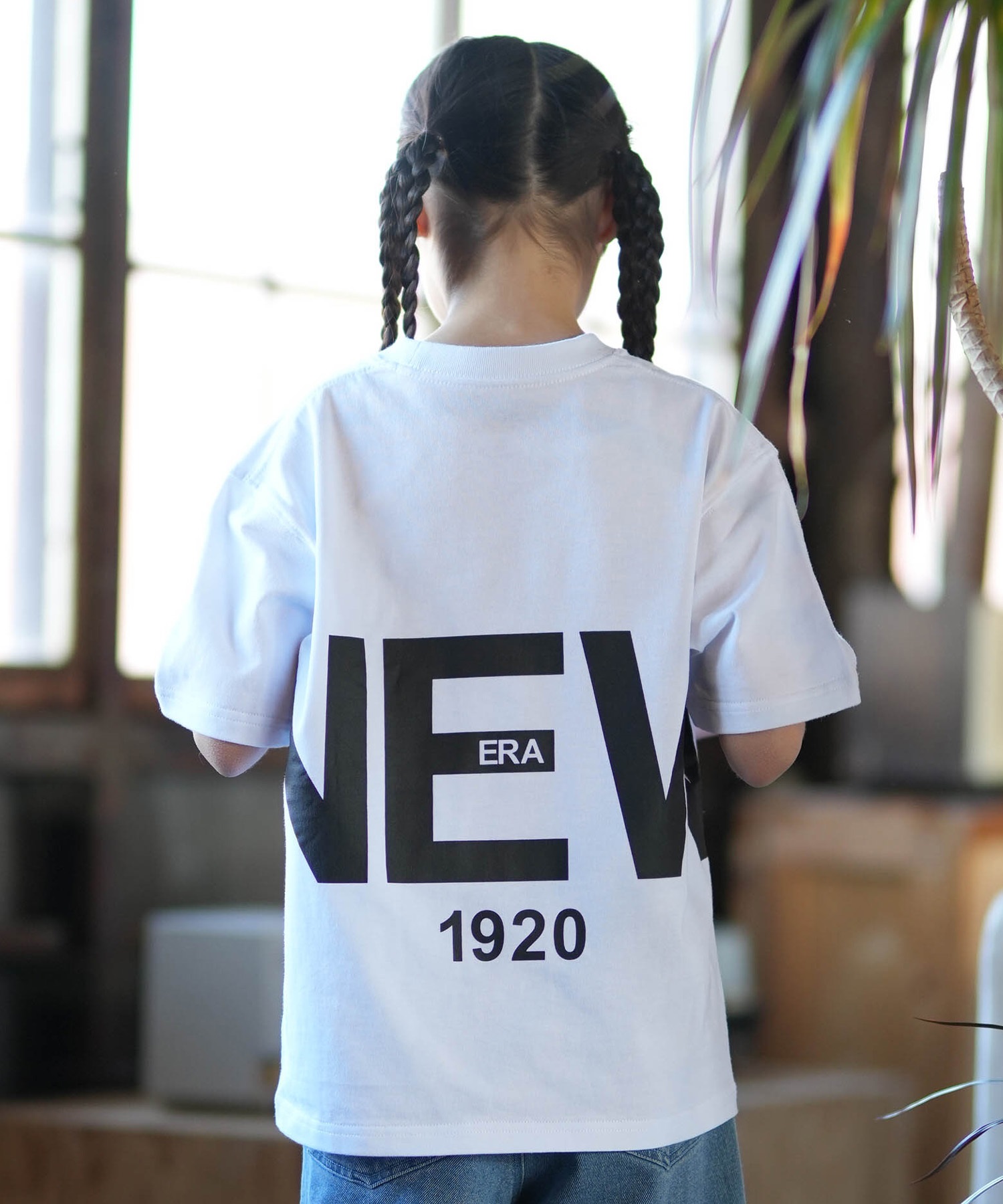 NEW ERA ニューエラ 半袖 Tシャツ キッズ ジュニア 子供 バック
