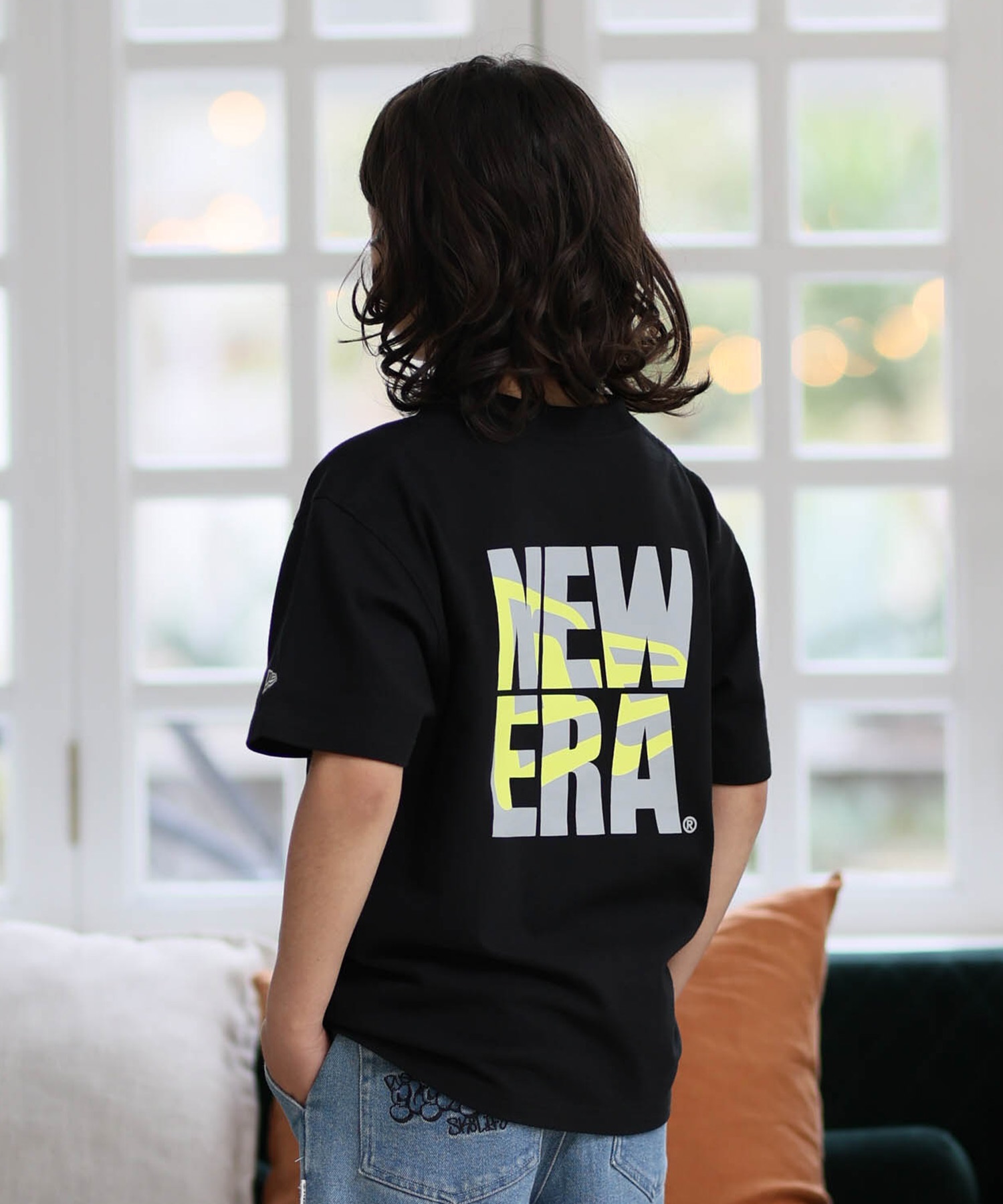 NEW ERA ニューエラ 半袖 Tシャツ キッズ ジュニア 子供 ロゴ YTH SS