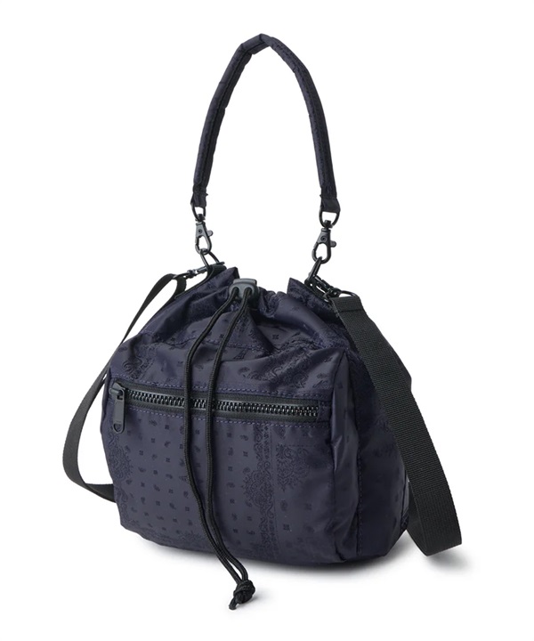 NEW ERA ニューエラ ショルダーバッグ ハンドバッグ 2WAY ドローストリング ポーチ 3L ペイズリー ネイビー 14750989