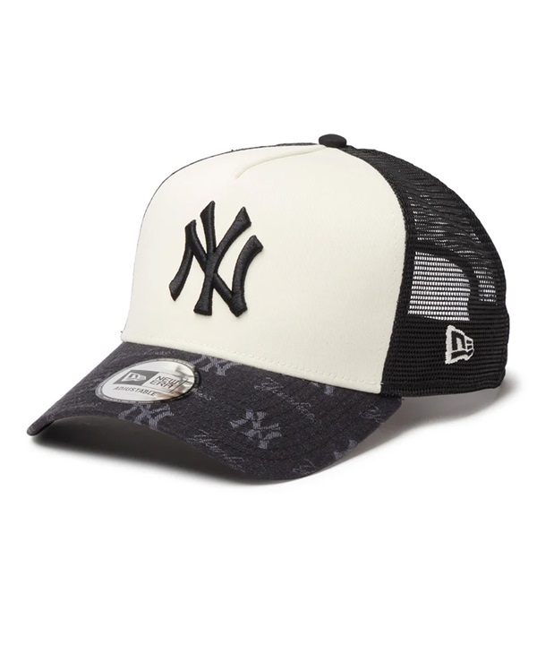 NEW ERA ニューエラ キャップ メッシュ 9FORTY A-Frame トラッカー MLB Jacquard ニューヨーク・ヤンキース ブラック 14744896