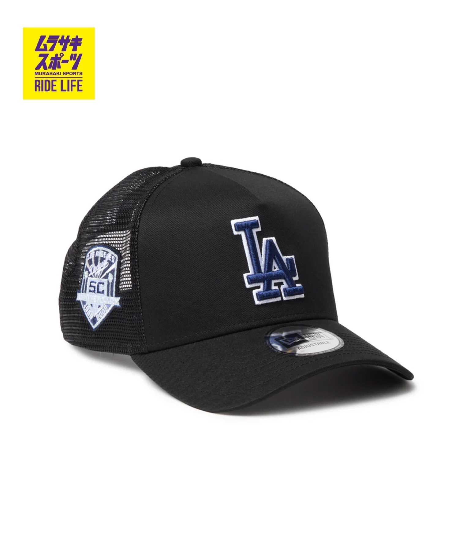 ニューエラ LA キャップ ドジャース 黒　ブラック NEW ERA ニューエラ キャップ メッシュ ロサンゼルス・ドジャース