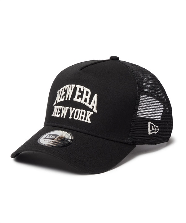NEW ERA ニューエラ キャップ メッシュ 9FORTY A-Frame トラッカー College Logo ブラック 14744933