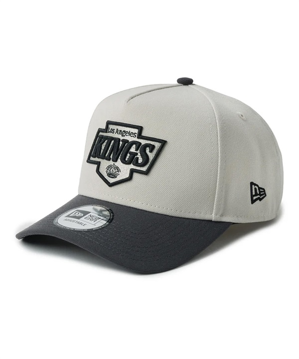 NEW ERA ニューエラ キャップ 9FORTY A-Frame NHL ロサンゼルス・キングズ ブラック ストーン グラファイト 14744956