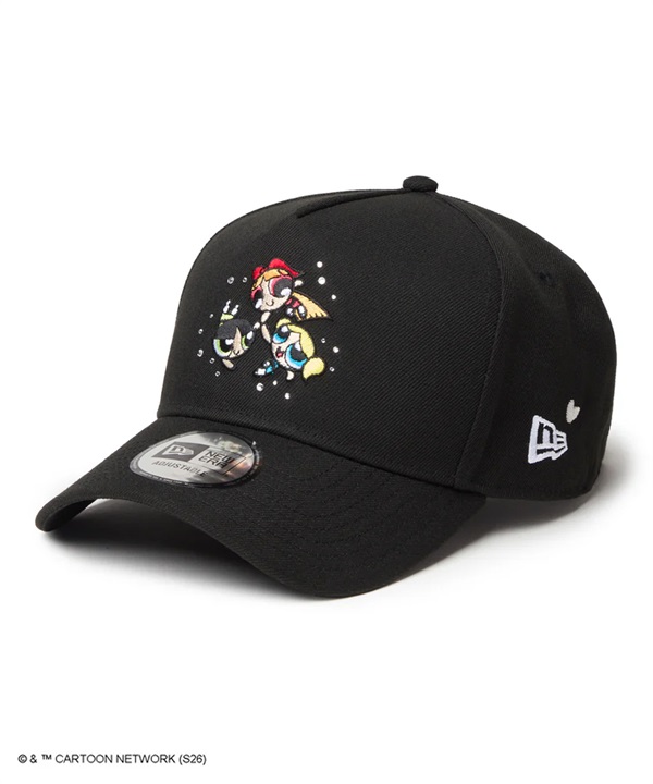 NEW ERA ニューエラ × The Powerpuff Girls パワーパフガールズ コラボ キャップ 9FORTY A-Frame Rhinestone ラインストーン 14743498