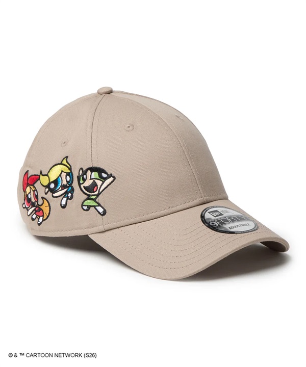 NEW ERA ニューエラ × The Powerpuff Girls パワーパフガールズ コラボ キャップ 9FORTY サイド アッシュブラウン 14867698
