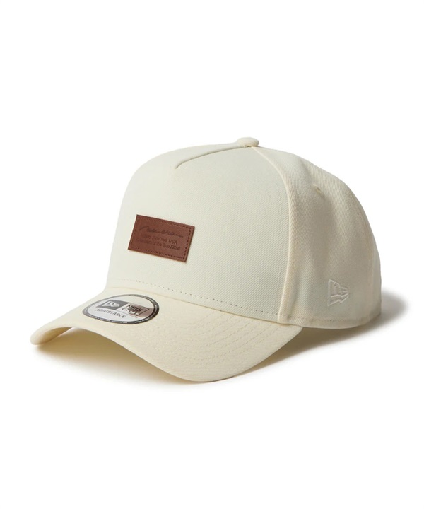 NEW ERA ニューエラ キャップ 9FORTY A-Frame Leather Patch クローム 14667887