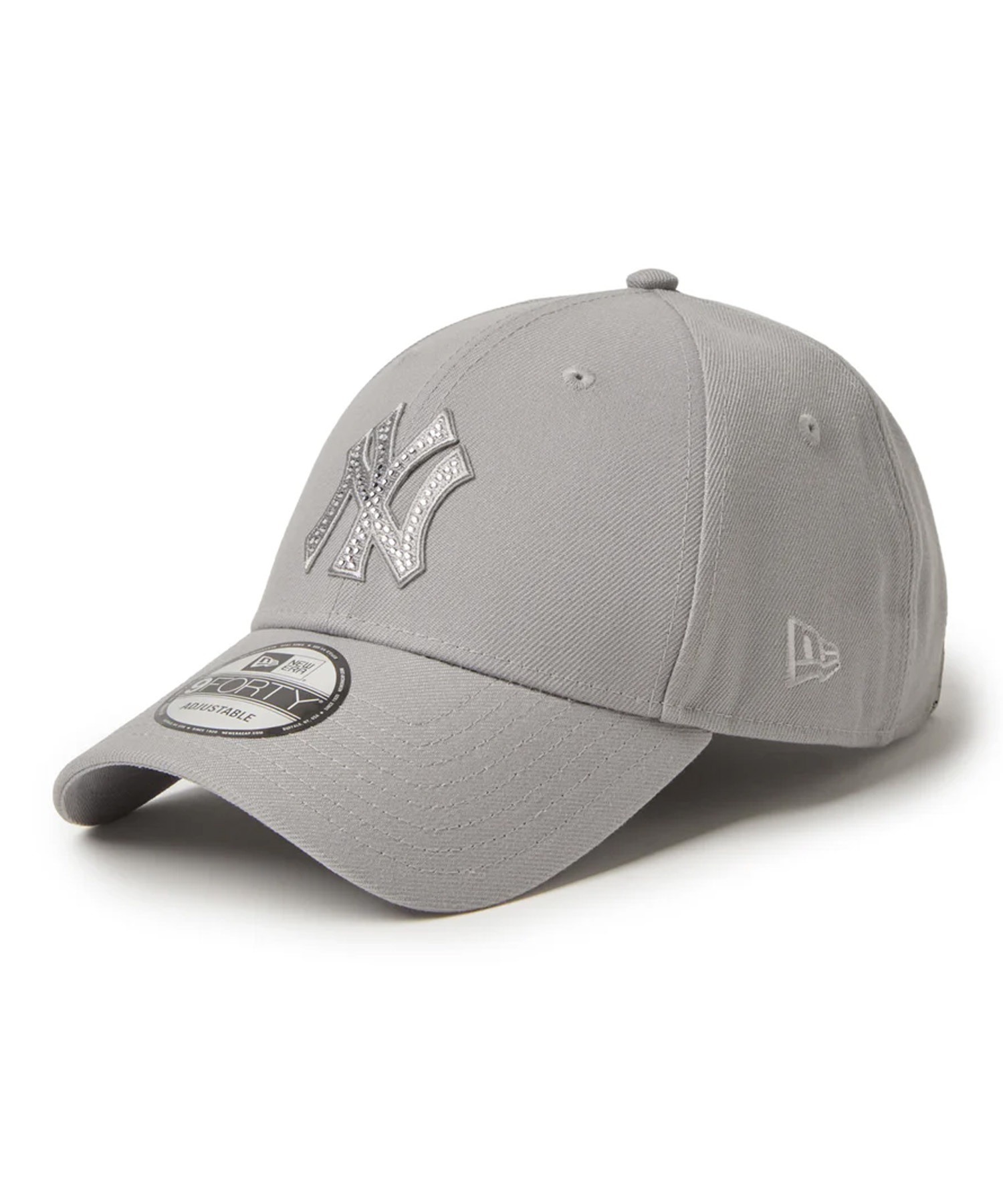 STONE  グレー キャップ L NEW ERA ニューエラ キャップ 帽子 9FORTY Rhinestone ラインストーン