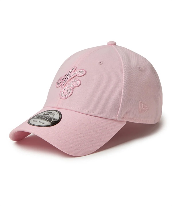NEW ERA ニューエラ キャップ 帽子 9FORTY Rhinestone ラインストーン クラシックロゴ ピンク 14942637