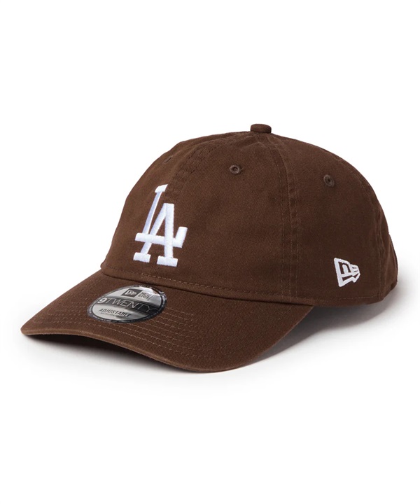 NEW ERA ニューエラ キャップ 帽子 9TWENTY ウォッシュドコットン ロサンゼルス・ドジャース ウォルナット ホワイト 14942680