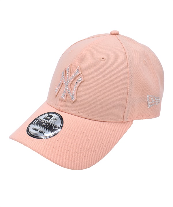 NEW ERA ニューエラ キャップ 9FORTY ニューヨーク・ヤンキース ラインストーン オレンジ 15200427 ムラサキスポーツ限定