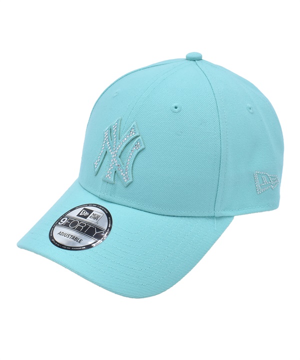 NEW ERA ニューエラ キャップ 9FORTY ニューヨーク・ヤンキース ラインストーン ミントグリーン 15200430 ムラサキスポーツ限定
