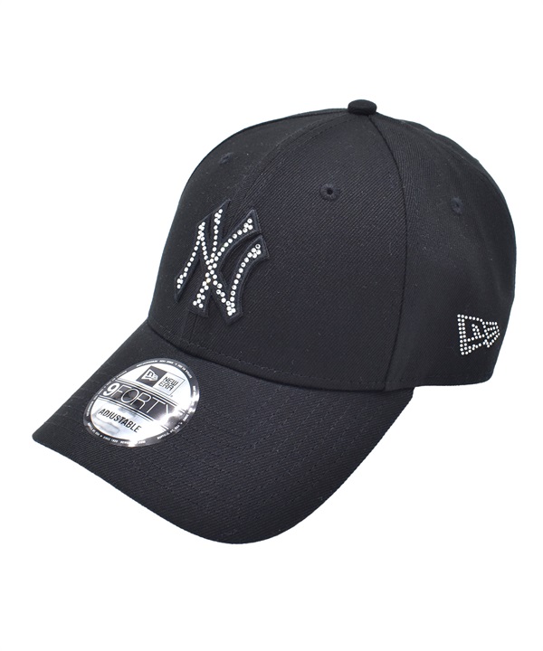 NEW ERA ニューエラ キャップ 9FORTY ニューヨーク・ヤンキース ラインストーン ブラック 15200431 ムラサキスポーツ限定