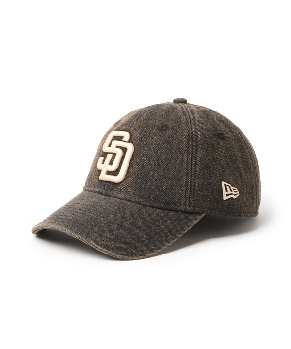 NEW ERA ニューエラ キャップ 帽子 9TWENTY Over Dye Denim サンディエゴ・パドレス ブラウン 15137220