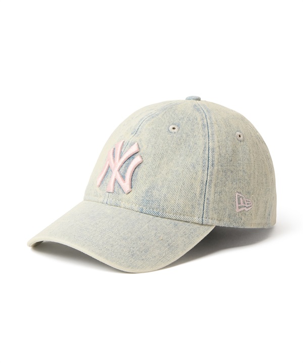 NEW ERA ニューエラ キャップ 帽子 9TWENTY Over Dye Denim ニューヨーク・ヤンキース ホワイト 15137235