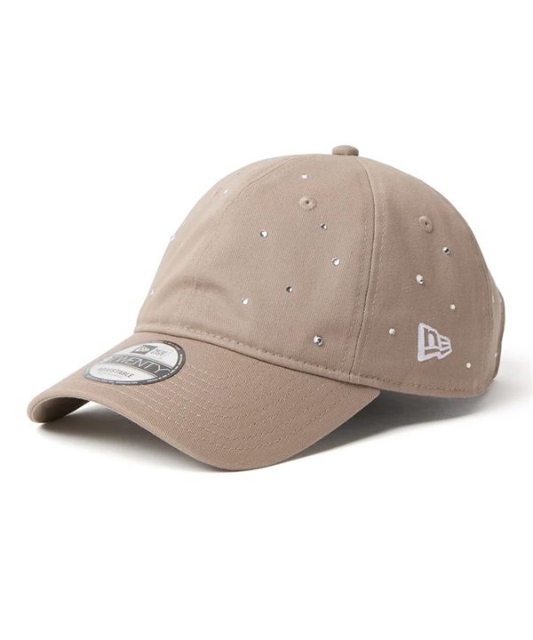 NEW ERA ニューエラ キャップ 9TWENTY Luminous ラインストーン アッシュブラウン 15137268