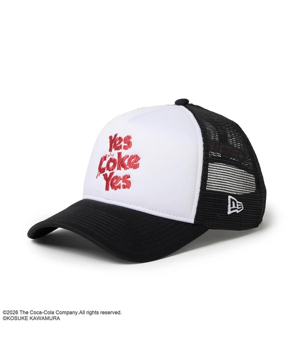 NEW ERA ニューエラ キャップ コカ・コーラ コラボ メッシュ 9FORTY A-Frame COLA MURA WHI BLK 15156433