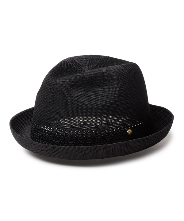 NEW ERA ニューエラ ハット 中折れ帽 ニットフェドーラ Knit Fedora ブラック メタルピン ゴールド 14744690