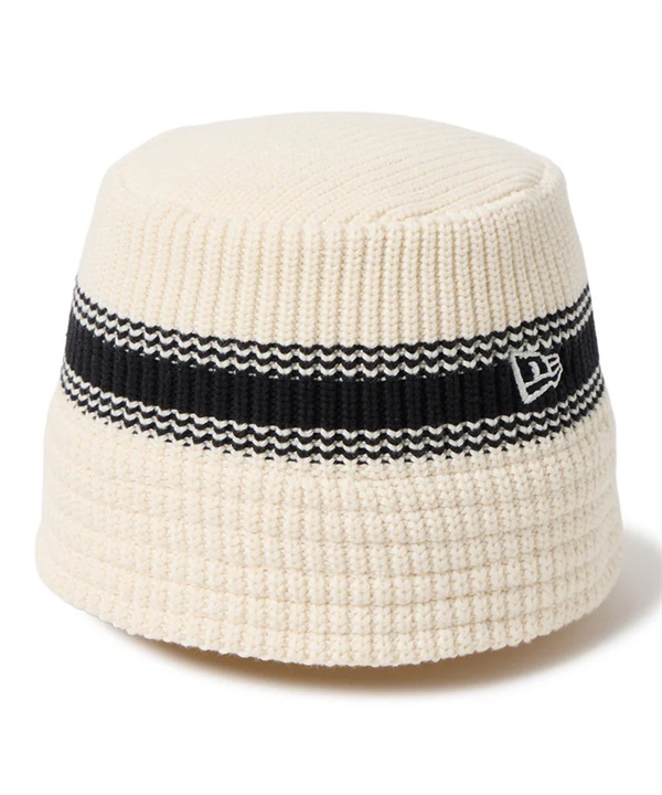 NEW ERA ニューエラ バケットハット バケハ ニットバケット Visor Sticker ストライプ クローム 14744695