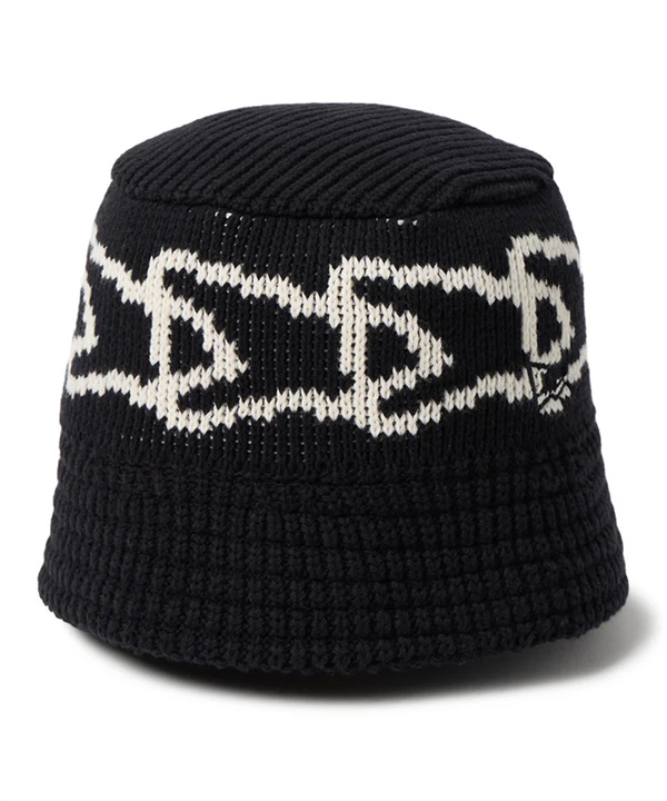 NEW ERA ニューエラ バケットハット バケハ ニットバケット Flag Chain ブラック 14744697
