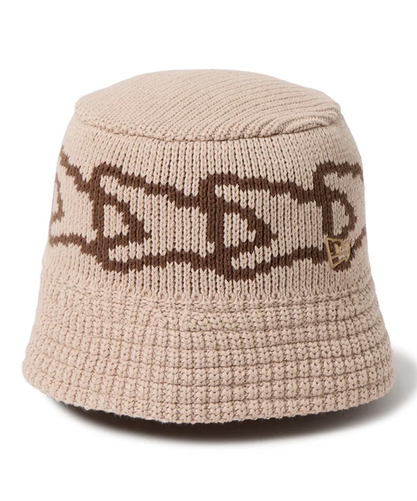 NEW ERA ニューエラ バケットハット バケハ ニットバケット Flag Chain アッシュブラウン 14744698