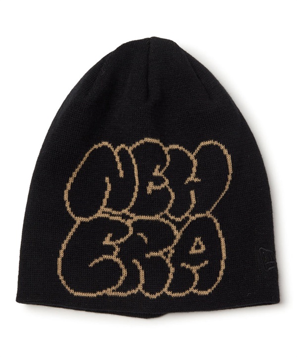 NEW ERA ニューエラ ベーシック ビーニー Cool Max Hollow Logo ジャガードロゴ ブラック 14744797