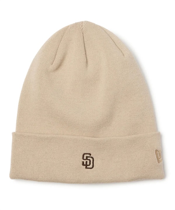 NEW ERA ニューエラ ビーニー ニット帽 ベーシック カフニット Cool Max サンディエゴ・パドレス ベージュ 14744792