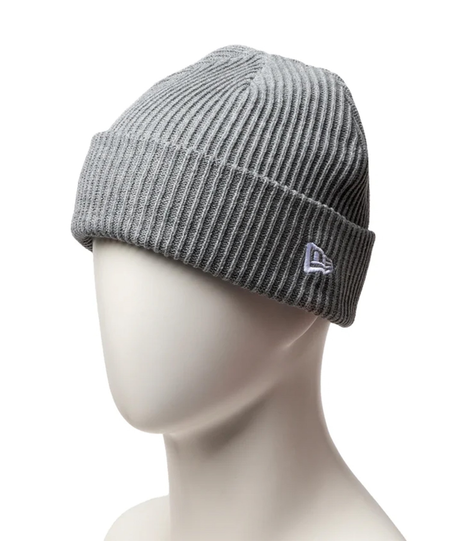 ENNOY ニット帽　グレー NEW ERA ニューエラ ビーニー ニット帽 リブ カフニット ヘザーグレー