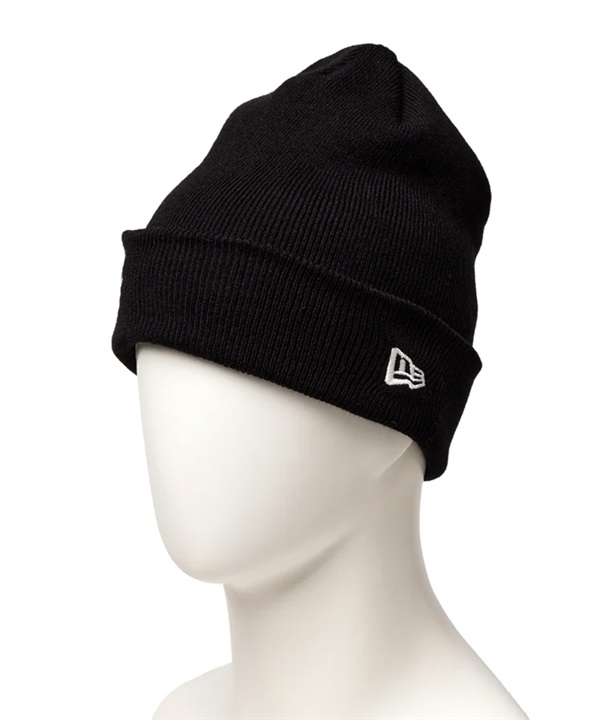 NEW ERA ニューエラ ビーニー ニット帽 ベーシック カフニット ブラック Big Old English 15119744