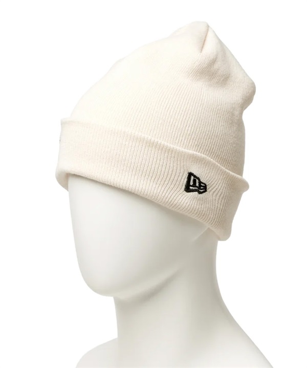 NEW ERA ニューエラ ビーニー ニット帽 ベーシック カフニット ホワイト Big Old English 15119745