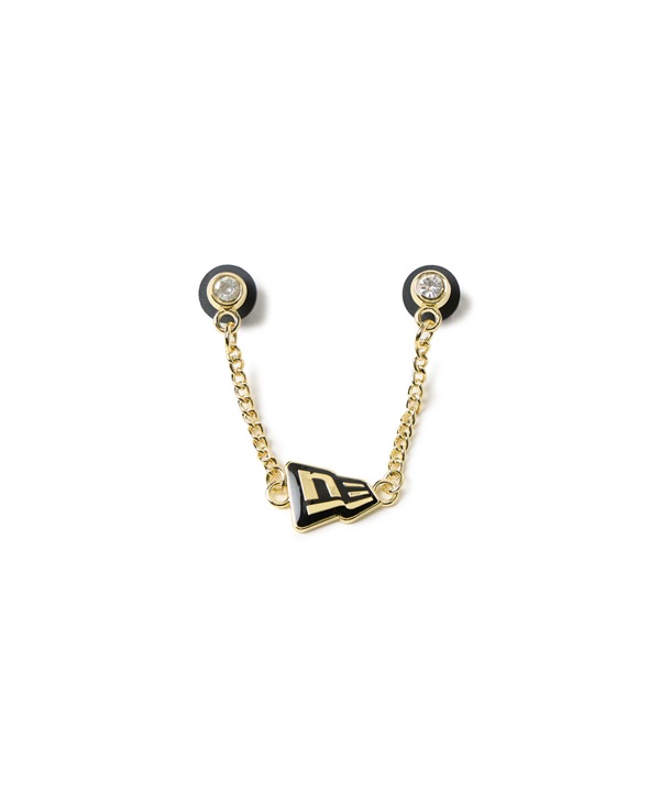 NEW ERA ニューエラ キャップアクセサリー チェーン Flagロゴ ゴールド ブラック 14751686
