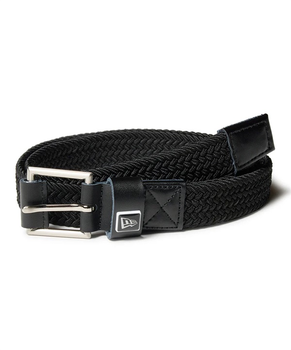 NEW ERA ニューエラ ベルト ストレッチウィーブ 細幅 ブラック 14393736