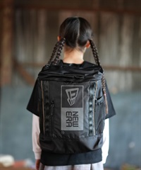 NEW ERA ニューエラ バックパック リュック キッズ ジュニア 子供 Youth ボックスパック 16L NEW ERAロゴ ブラック リフレクトシルバー 14750829(BLK-FREE)