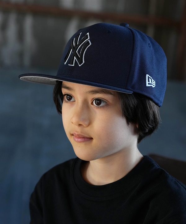 NEW ERA ニューエラ キャップ キッズ ジュニア 子供 Youth 9FIFTY MLB Glow in the Dark ニューヨーク・ヤンキース ナイトシフトネイビー 14746967