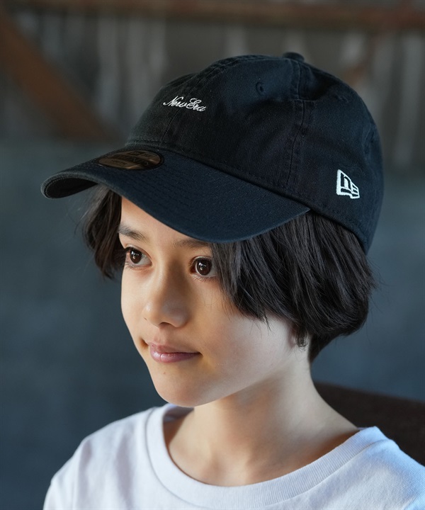 NEW ERA ニューエラ キャップ キッズ ジュニア 子供 Youth 9TWENTY Strap Logo ブラック 14747033