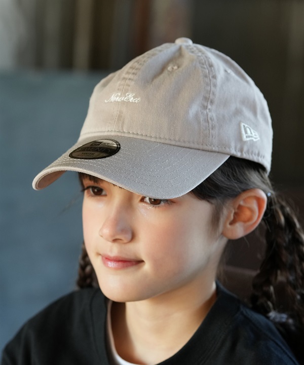 NEW ERA ニューエラ キャップ キッズ ジュニア 子供 Youth 9TWENTY Strap Logo アッシュブラウン 14747034