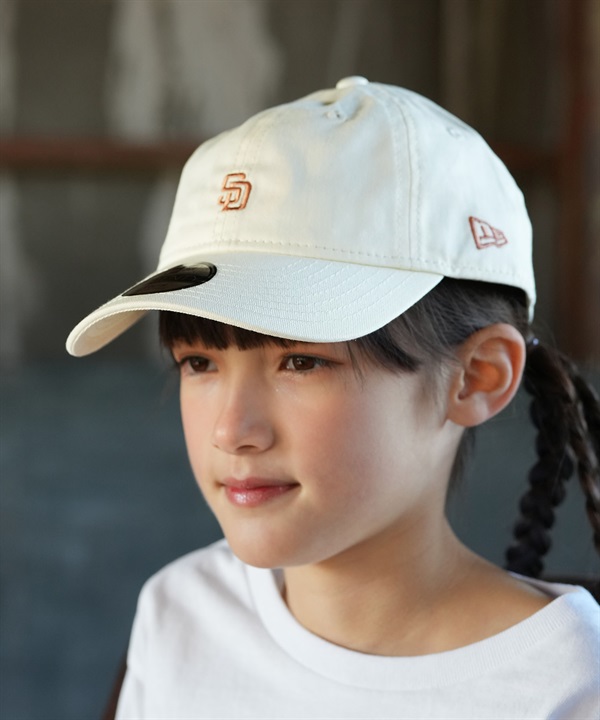 NEW ERA ニューエラ キャップ キッズ ジュニア 子供 Youth 9TWENTY MLB Mini Logo ミニロゴ サンディエゴ・パドレス クローム 14747036