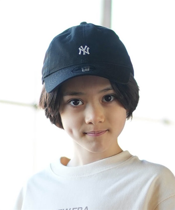 NEW ERA ニューエラ キャップ キッズ ジュニア 子供 Youth 9TWENTY MLB Mini Logo ミニロゴ ニューヨーク・ヤンキース ブラック 14747043