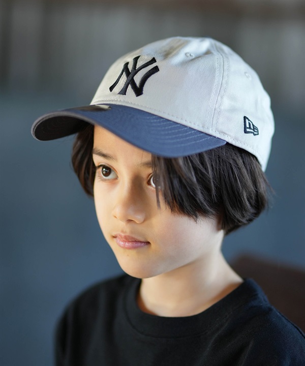 NEW ERA ニューエラ キャップ キッズ ジュニア 子供 Youth 9TWENTY 2-Tone ニューヨーク・ヤンキース ストーン グラファイト 14747045