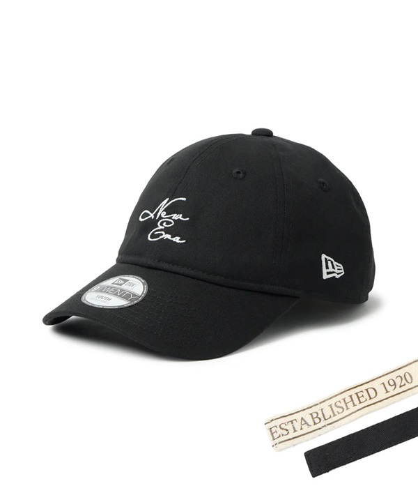 NEW ERA ニューエラ キャップ キッズ ジュニア 子供 Youth 9TWENTY NEW ERA Spare Strap ブラック 14747048