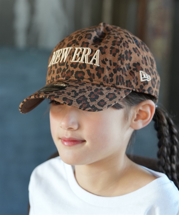 NEW ERA ニューエラ キャップ キッズ ジュニア 子供 Youth 9TWENTY Leopard ブラウン ベージュ 14747052