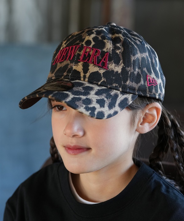NEW ERA ニューエラ キャップ キッズ ジュニア 子供 Youth 9TWENTY Leopard ブラウン レッド 14747053