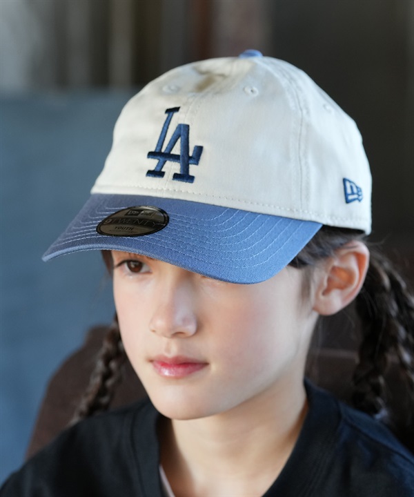 NEW ERA ニューエラ キャップ キッズ ジュニア 子供 Youth 9TWENTY 2-Tone ロサンゼルス・ドジャース ストーン スレート 14747066