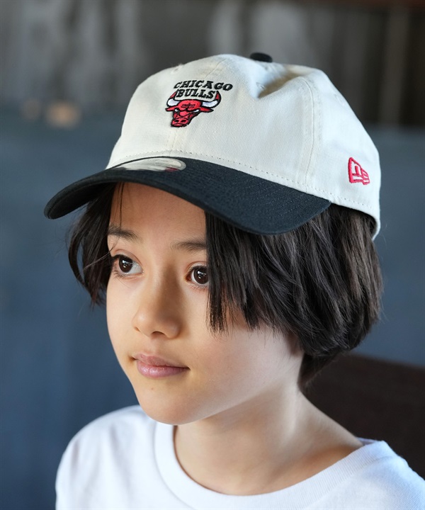 NEW ERA ニューエラ キャップ キッズ ジュニア 子供 Youth 9TWENTY NBA Mini Logo シカゴ・ブルズ クローム ブラック 14747078