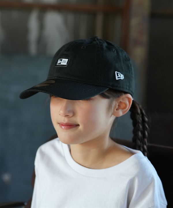 NEW ERA ニューエラ キャップ キッズ ジュニア 子供 9TWENTY YTH 920 BOX ATCH MINI BLK 14747082