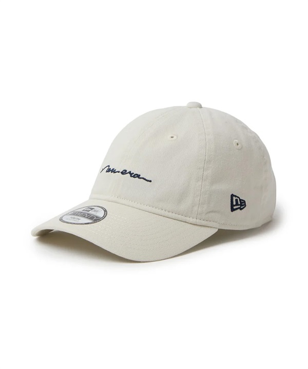 NEW ERA ニューエラ キャップ キッズ 子供 Youth 9TWENTY Handwritten Logo アイボリー 15125034