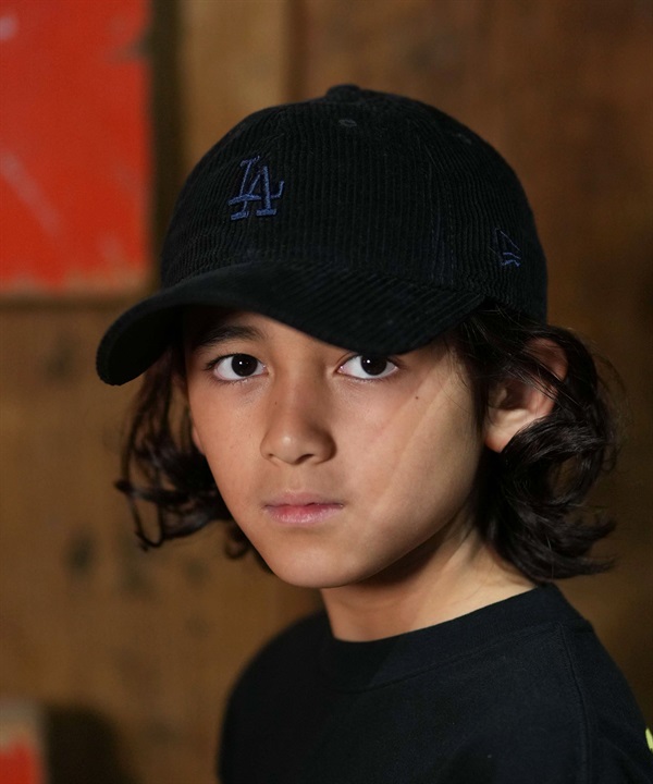 NEW ERA ニューエラ キャップ キッズ 子供 Youth 9TWENTY Corduroy コーデュロイ ロサンゼルス・ドジャース ブラック 15125031