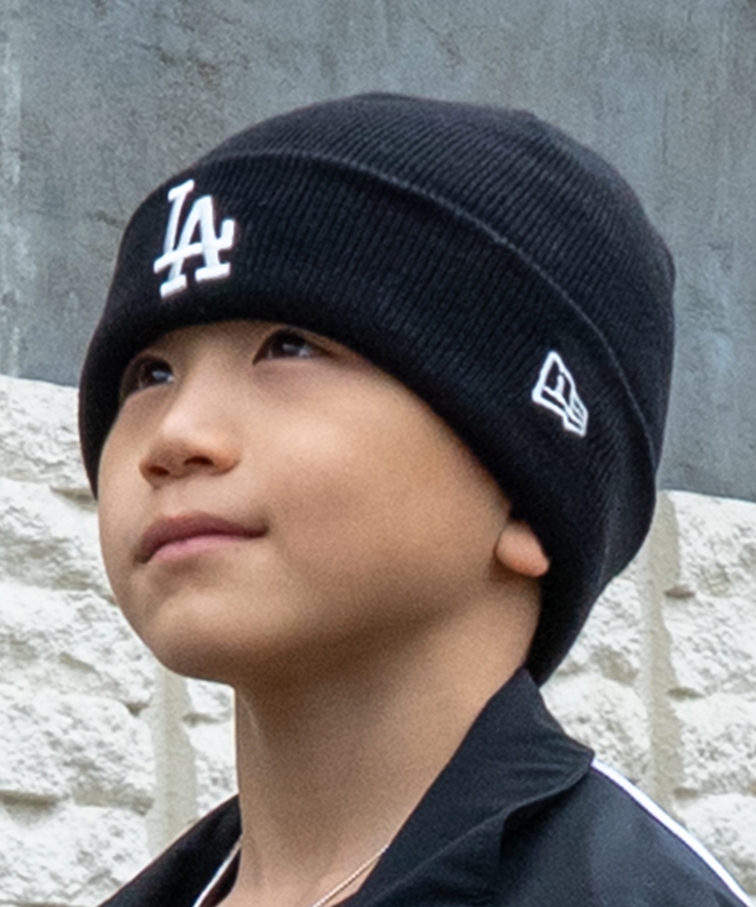 ニット帽 ビーニー フレア ブラック NEW ERA ニューエラ ニット帽 ビーニー ニットキャップ キッズ 子供