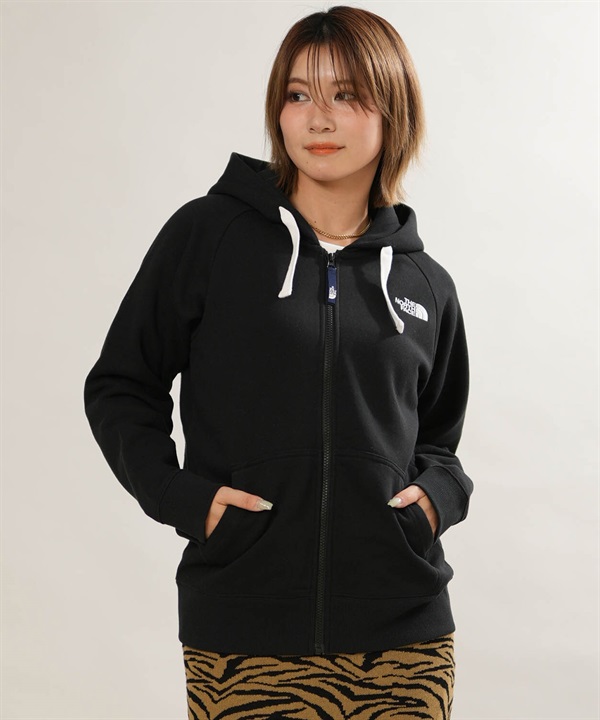 THE NORTH FACE ザ・ノース・フェイス ジップアップ パーカー フーディー レディース ワンポイント ロゴ REARVIEW FULL ZIP NTW62640